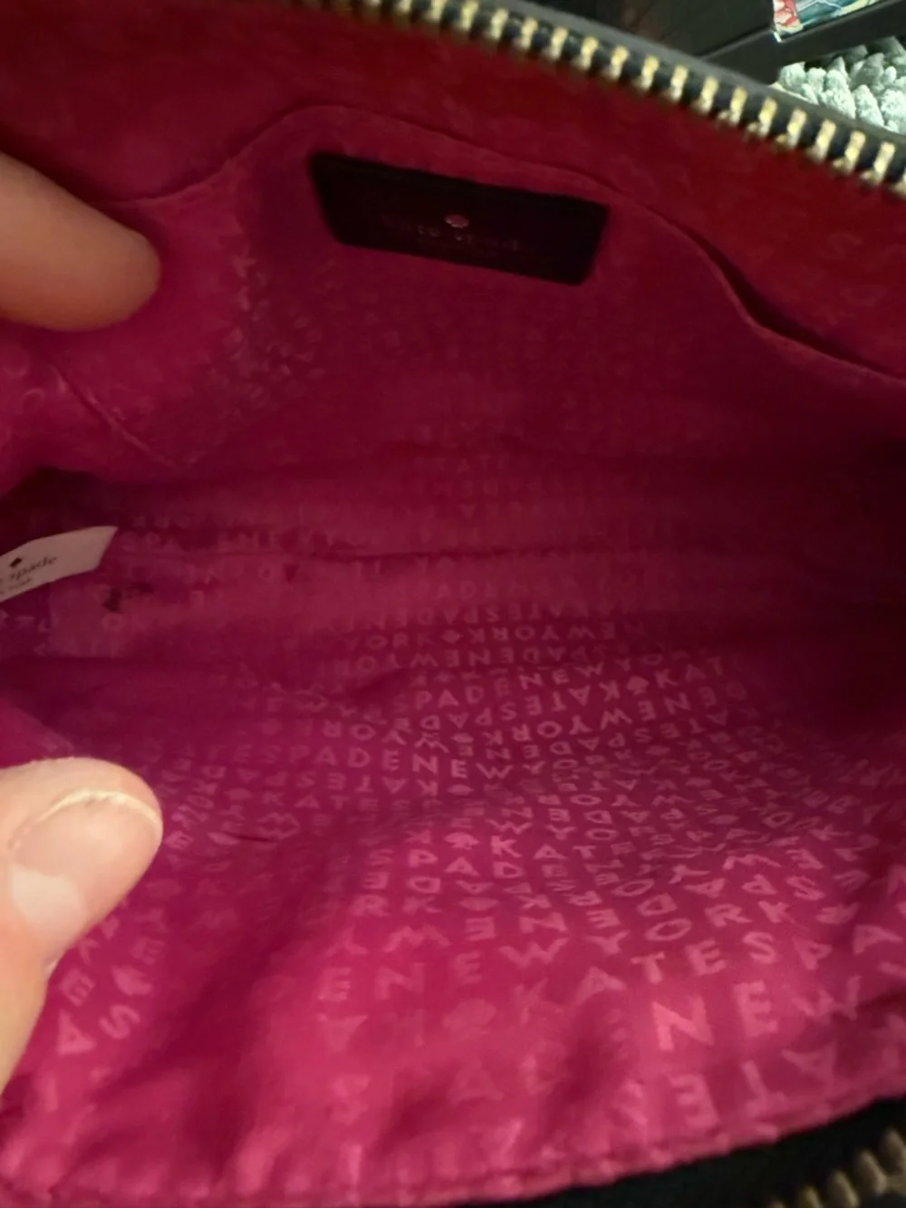 Kate Spade Black Pebbled Leather Dome Satchel Top Handle Bag Gold Hardware. - Picture 3 of 7